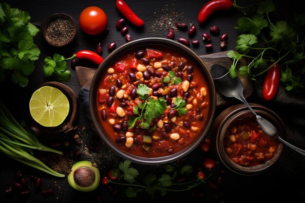 Spicy Chili Bean Soup