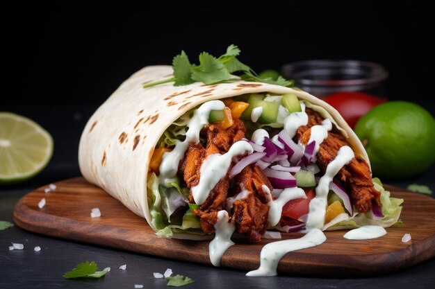 Spicy Chipotle Chicken Burrito Combo Platter