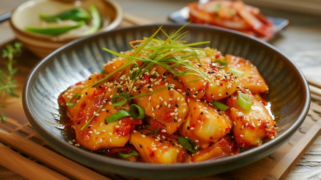 写真 スパイシー・エオムク・ボッケム (英語: spicy eomuk bokkeum) は韓国料理で人気があり韓国の料理としてはグレネティブ・アイ (generative ai) と呼ばれています