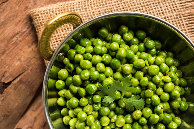 Spicy fried Green Peas pod or chatpata matar falli