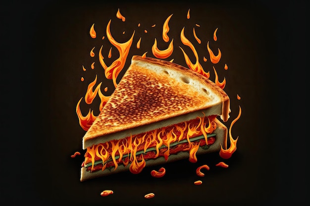 A Spicy Grilled Cheese Sandwich