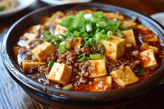 매운 마포 토푸 (Mapo Tofu) 는 토푸와 고기 를 은 중국 요리 이다.