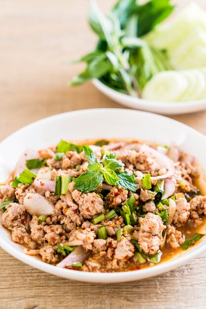 spicy mince pork 