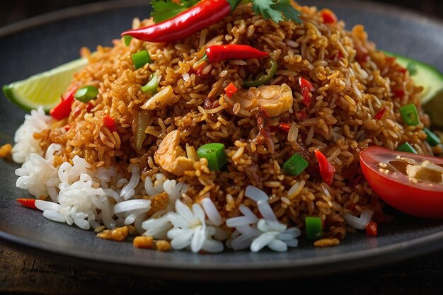 Spicy Nasi Goreng with Chili Peppers