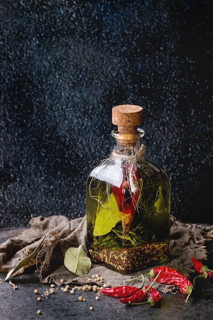 Spicy olive oil