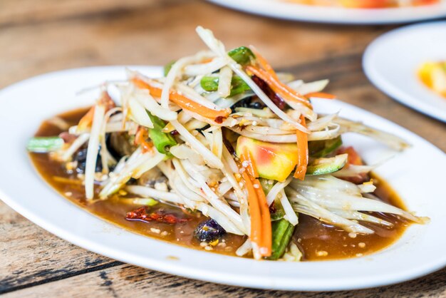 spicy papaya salad