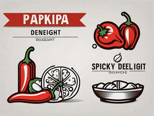Photo spicy paprika delight