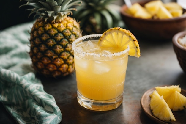 Photo spicy pineapple paloma