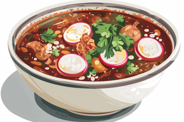 Photo spicy pozole delight