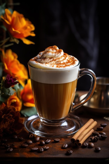 Spicy pumpkin latte