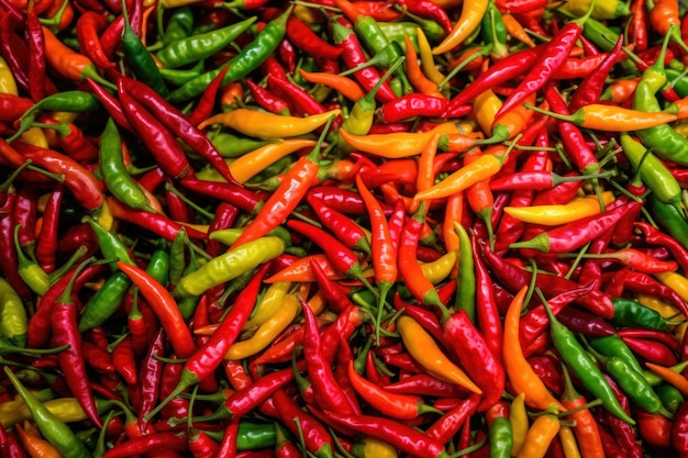 Spicy red chili pepper eat local organic market food