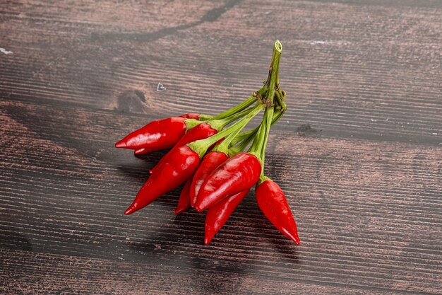 Photo spicy ripe red fresno pepper