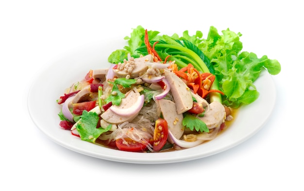 Spicy Salad Vermicelli Noodles with Vietnamese Pork