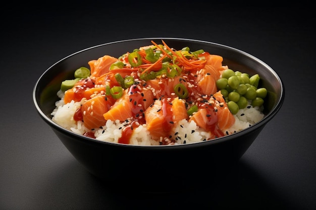 Spicy Salmon Donburi Delight