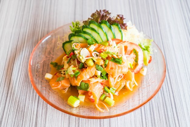 spicy salmon salad