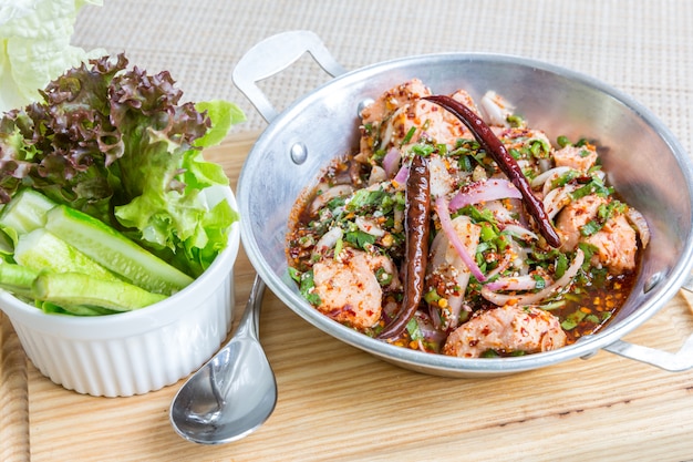 Spicy Salmon salad 