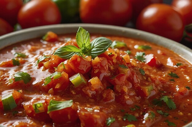 Spicy Salsa Dip CloseUp