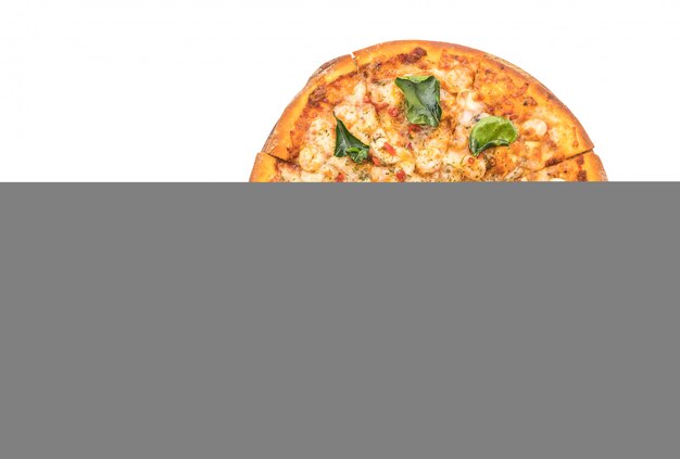 Foto pizza con gamberi piccanti (tom yum)