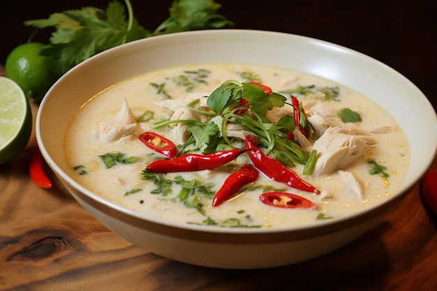 Spicy Thai Coconut Chicken Soup