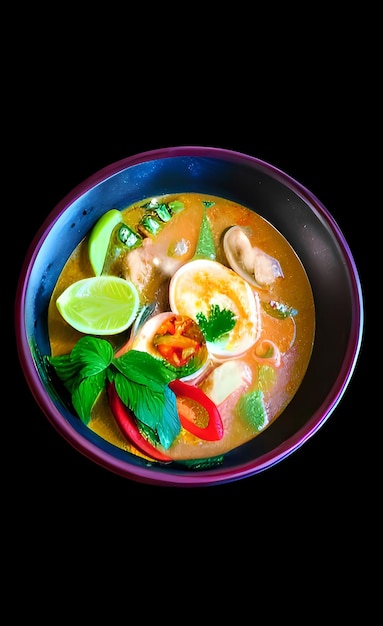 Spicy Thai food in a cup