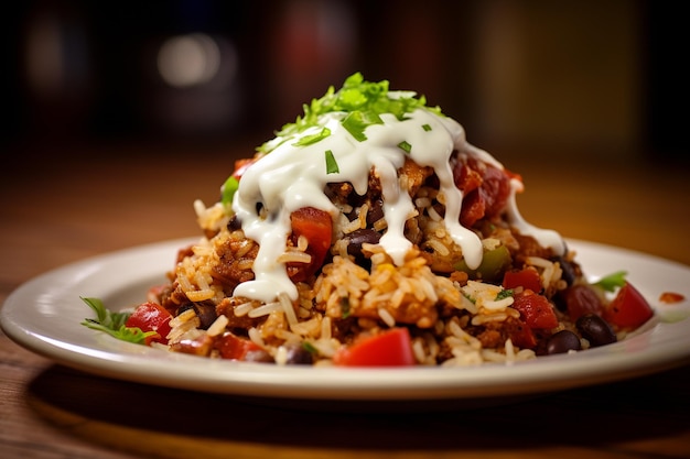 Spicy Veggie Taco Rice