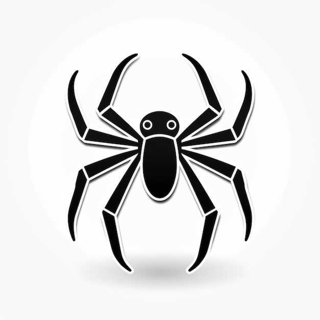 Spider Icon Minimalistisch Vectorontwerp op witte achtergrond