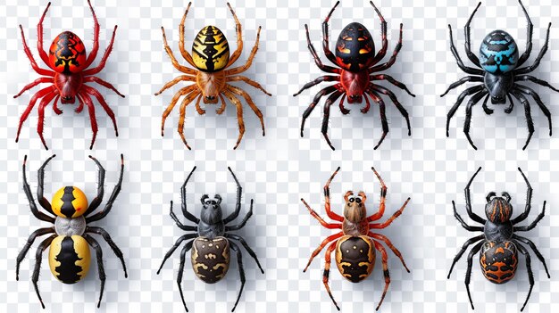 Foto spider sticker collectie