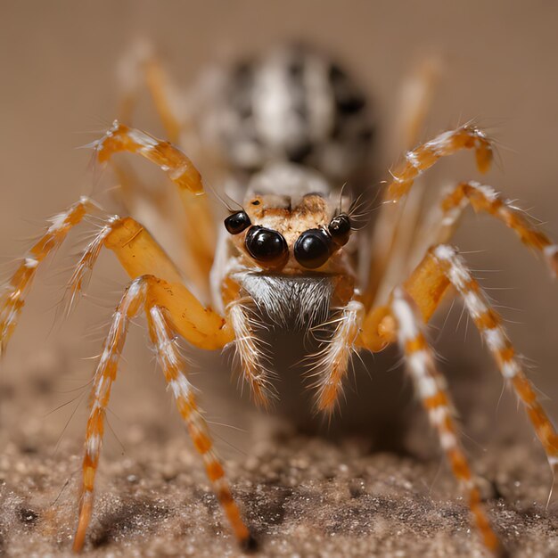 a spider that is on a table