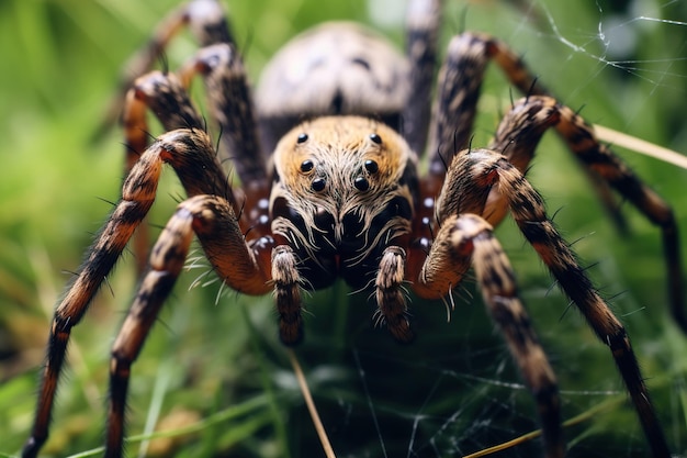 spider on a web Generative Ai