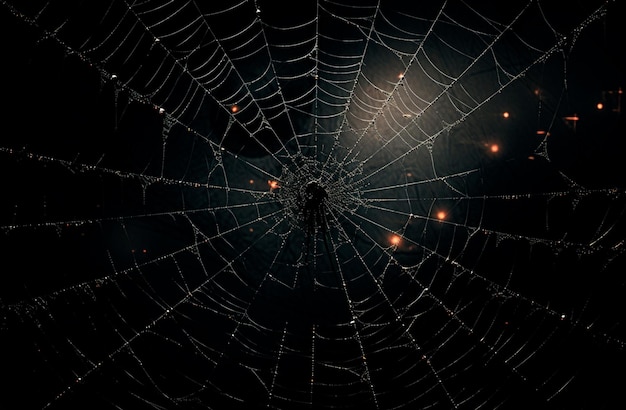 spider web image for composition