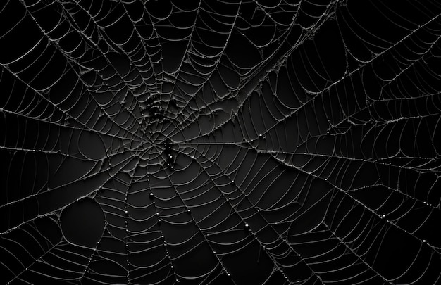 Photo spider web image for composition