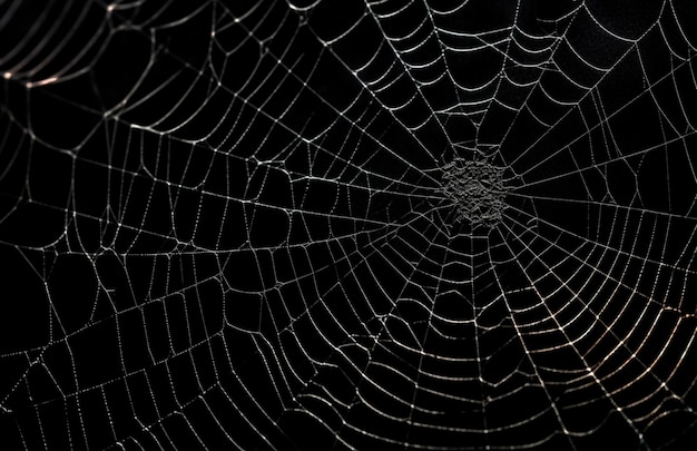 Photo spider web image for composition