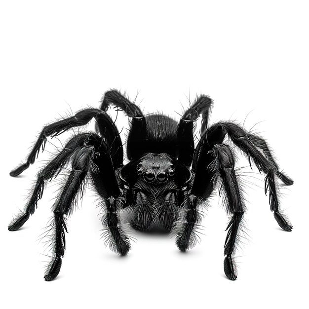 Photo a spider in white background job id ef504dbd74a24295a6dd2316d8d0842f