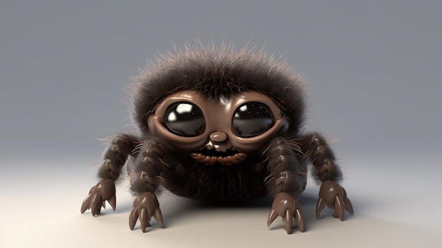 A spider with big eyes and big eyes