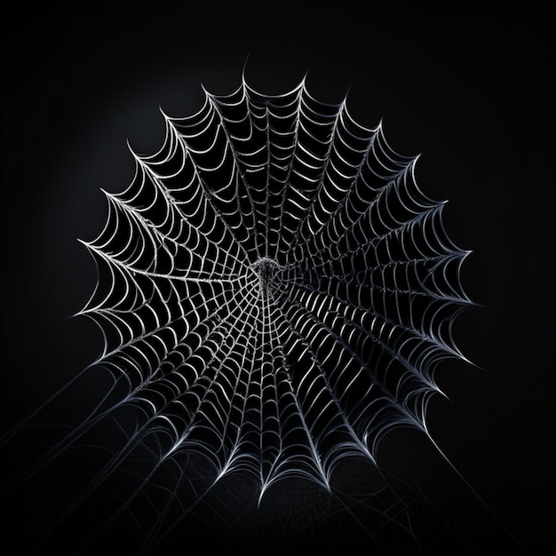 Spidernet on a black background