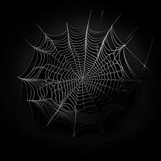 Spidernet on a black background