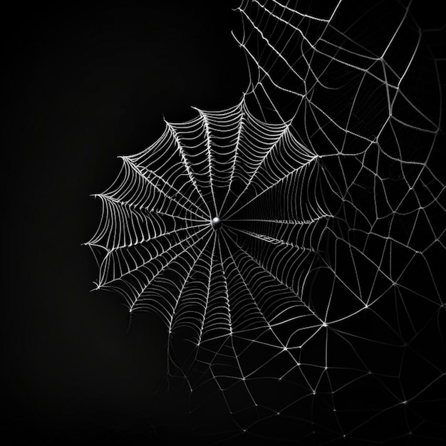 Spidernet on a black background