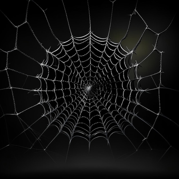 Spidernet on a black background