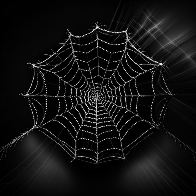 Spidernet on a black background