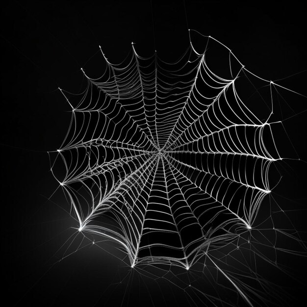 Spidernet on a black background