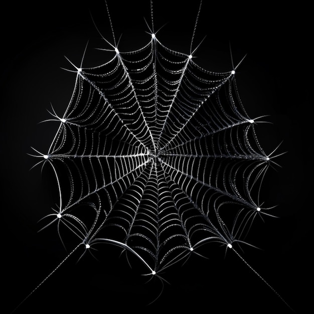 Spidernet on a black background