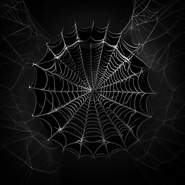 Spidernet on a black background