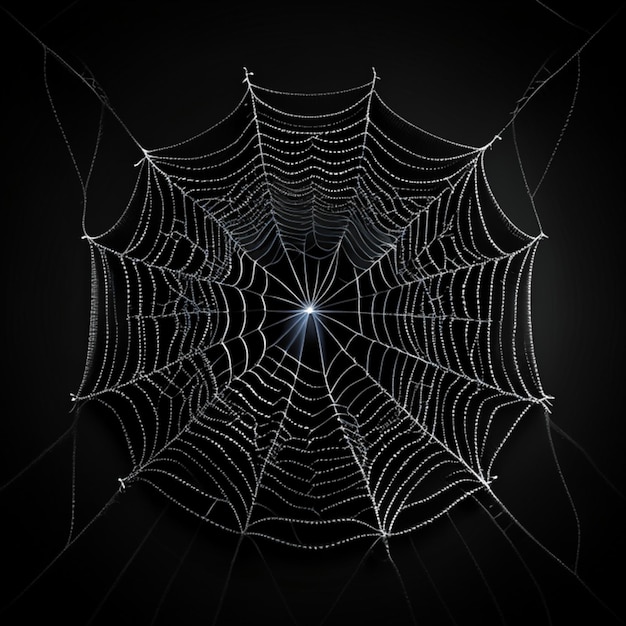 Spidernet on a black background