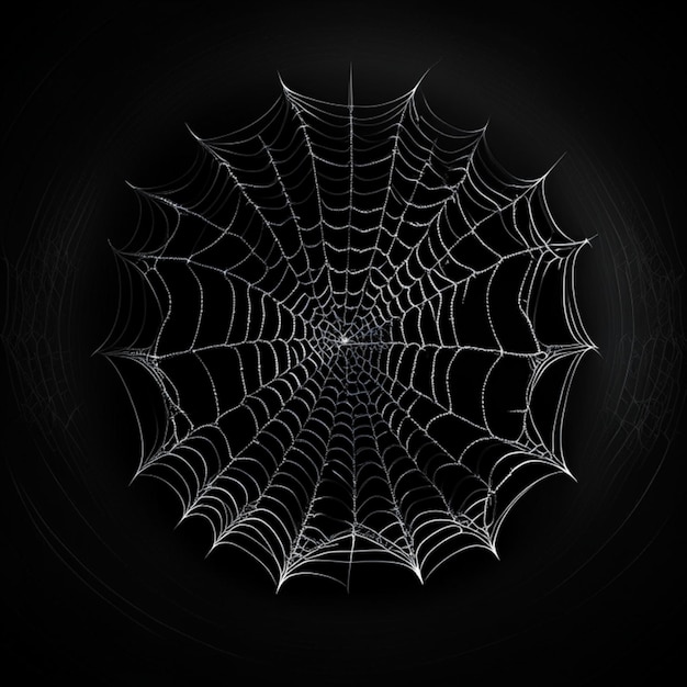 Spidernet on black background