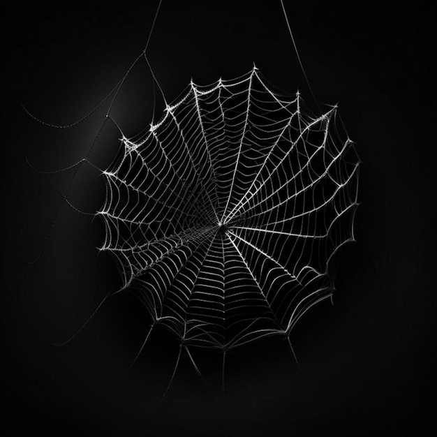 Spidernet on a black background