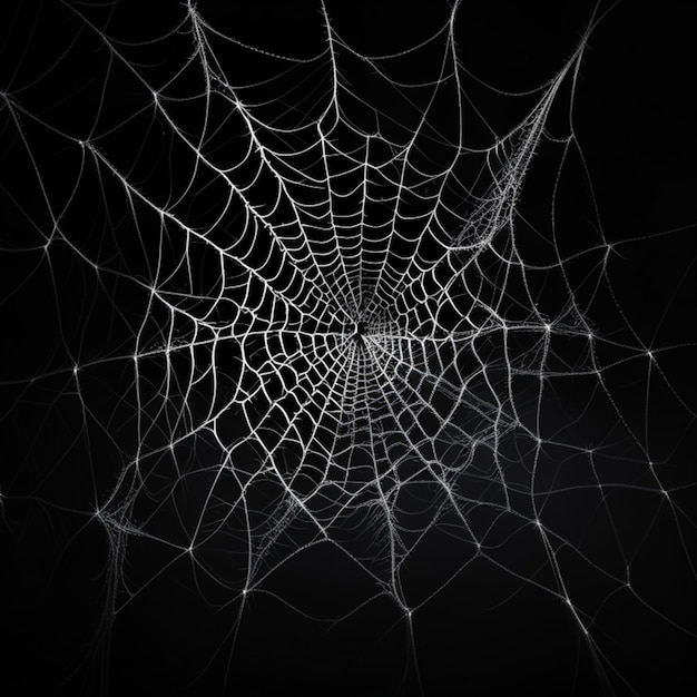 Spidernet on a black background