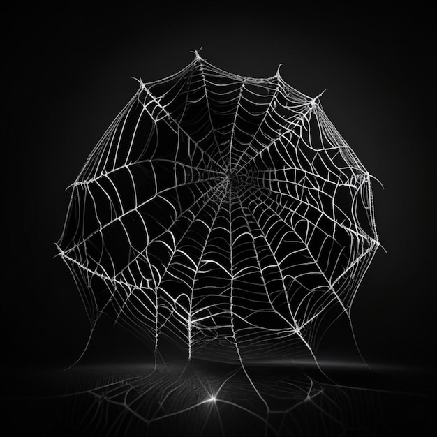 Spidernet on a black background