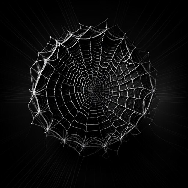 Spidernet on a black background