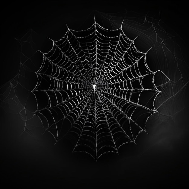 Spidernet on a black background
