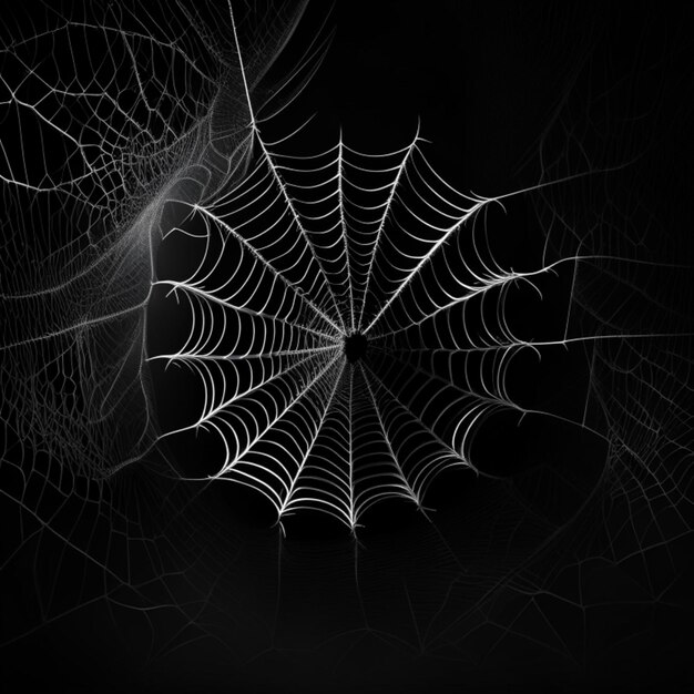 Spidernet on a black background